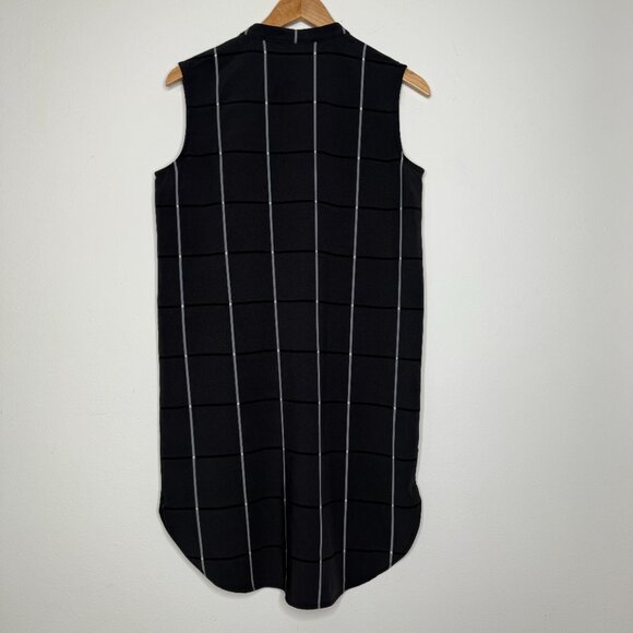 Prologue | Window Pane Gray Plaid Shirt Dress - S - Picture 2 of 6